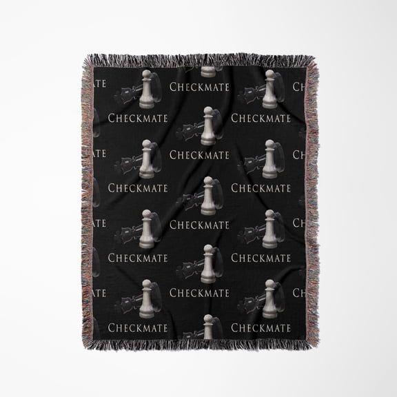 Checkmate Do You Love The Play Chess Are You A Chessmaster, Woven Blanket