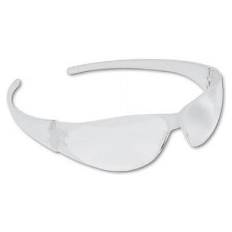 Checkmate Wraparound Safety Glasses, CLR Polycarb Frame, Uncoated CLR Lens, 12/Box Checkmate Wraparound Safety Glasses, CLR Polycarb Frame, Uncoated CLR Lens, 12/Box