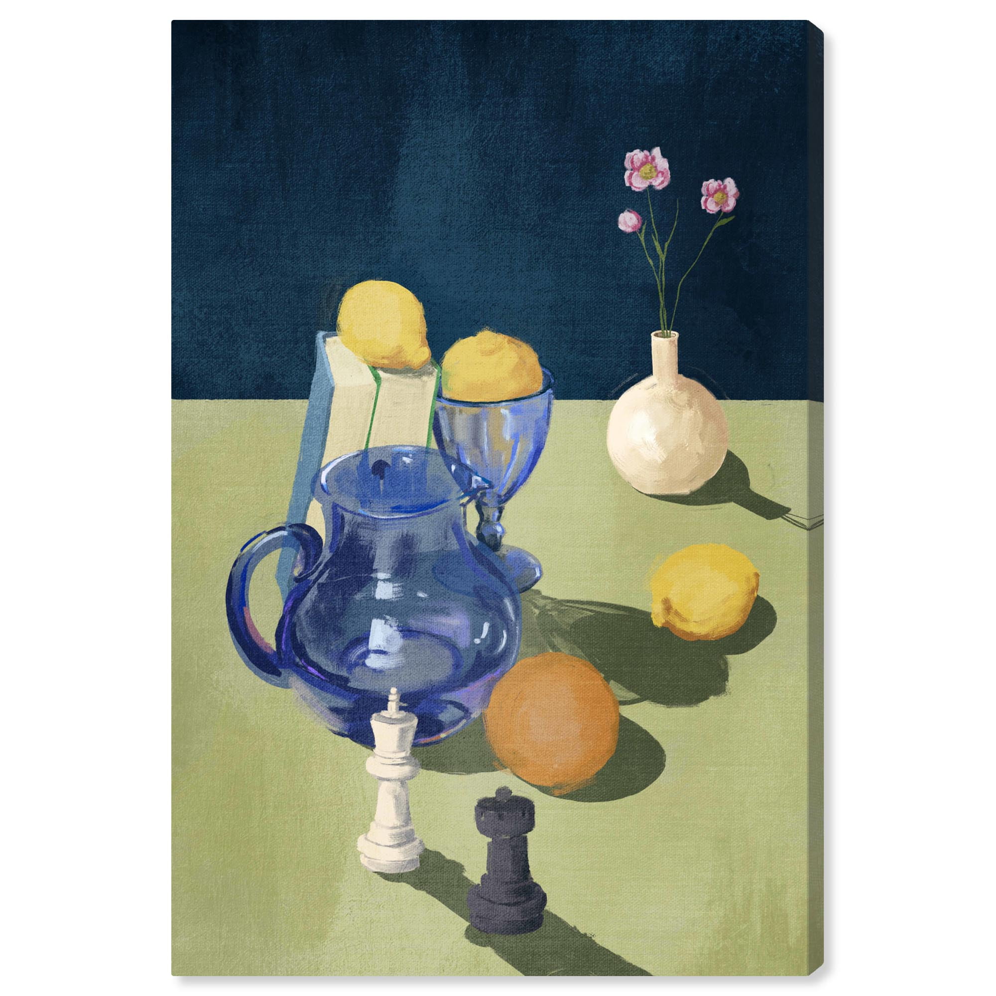 Vintage Checkmate Rook Canvas Wall Art, 10" x 15"