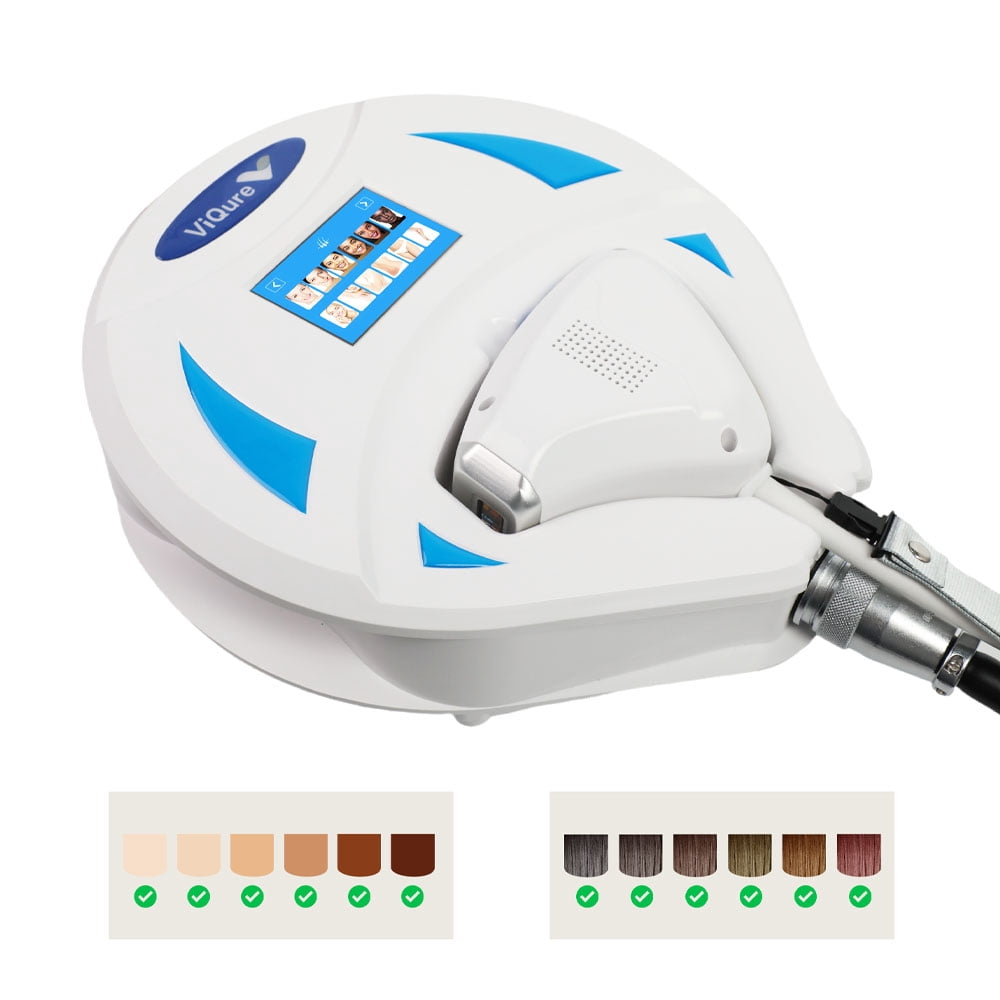 Checkme S701 Professional Laser Hair Removal Machine Skin Rejuvenation 2-in-1 Device, White