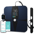 thumbnail image 1 of Lepulse 8-Electrode Smart Body Fat Scale, Full Body Composition Analyzer with App, BMI, Muscle Mass, 20 Metrics, Rechargeable Digital Bathroom Scale, 1 of 8