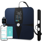 Lepulse 8-Electrode Smart Body Fat Scale, Full Body Composition Analyzer with App, BMI, Muscle Mass, 20 Metrics, Rechargeable Digital Bathroom Scale