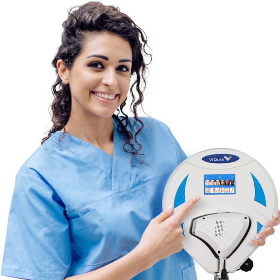 Checkme ViQure UNT 808nm At-Home Laser Hair Reduction Device with Sapphire Ice Cooling & Smart Skin Tone Sensor, 150W