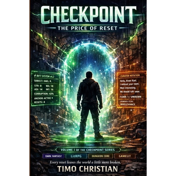 Checkpoint: The Price of Reset: A Dark LitRPG Apocalypse with a Broken Leveling System, (Paperback)