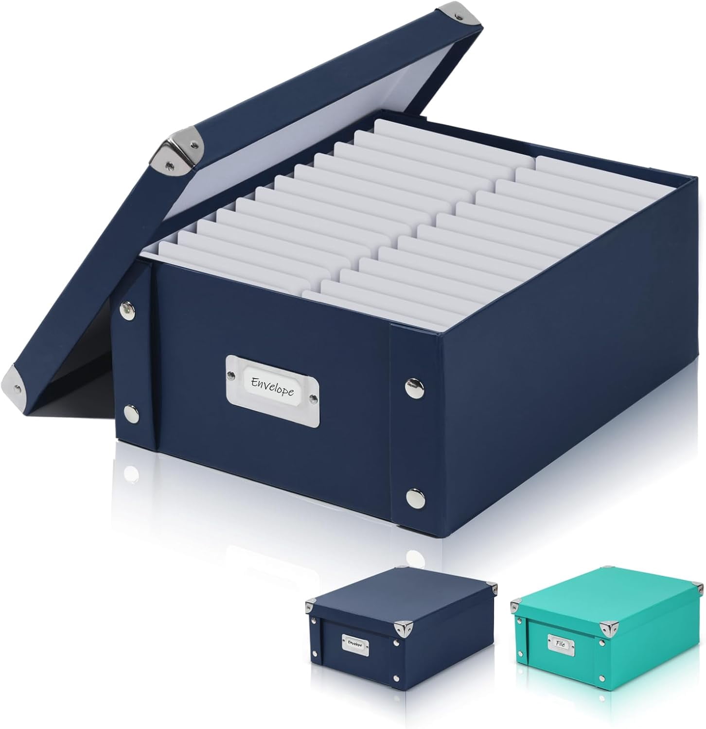 Checks Storage Box with Lid Document Boxes Banker Boxes Document Bin ...