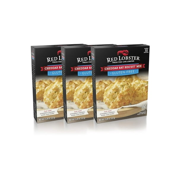 Cheddar Bay Biscuit Mix Red Lobster: Gluten-, 11.36 oz Box x 3 packs