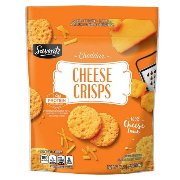 Cheddar Cheese Crisp, 1.95 oz- Pack of 3