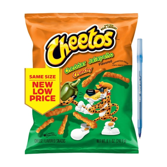 Cheddar Jalapeo Crunchy Cheese Flavored Snacks 8.5 oz