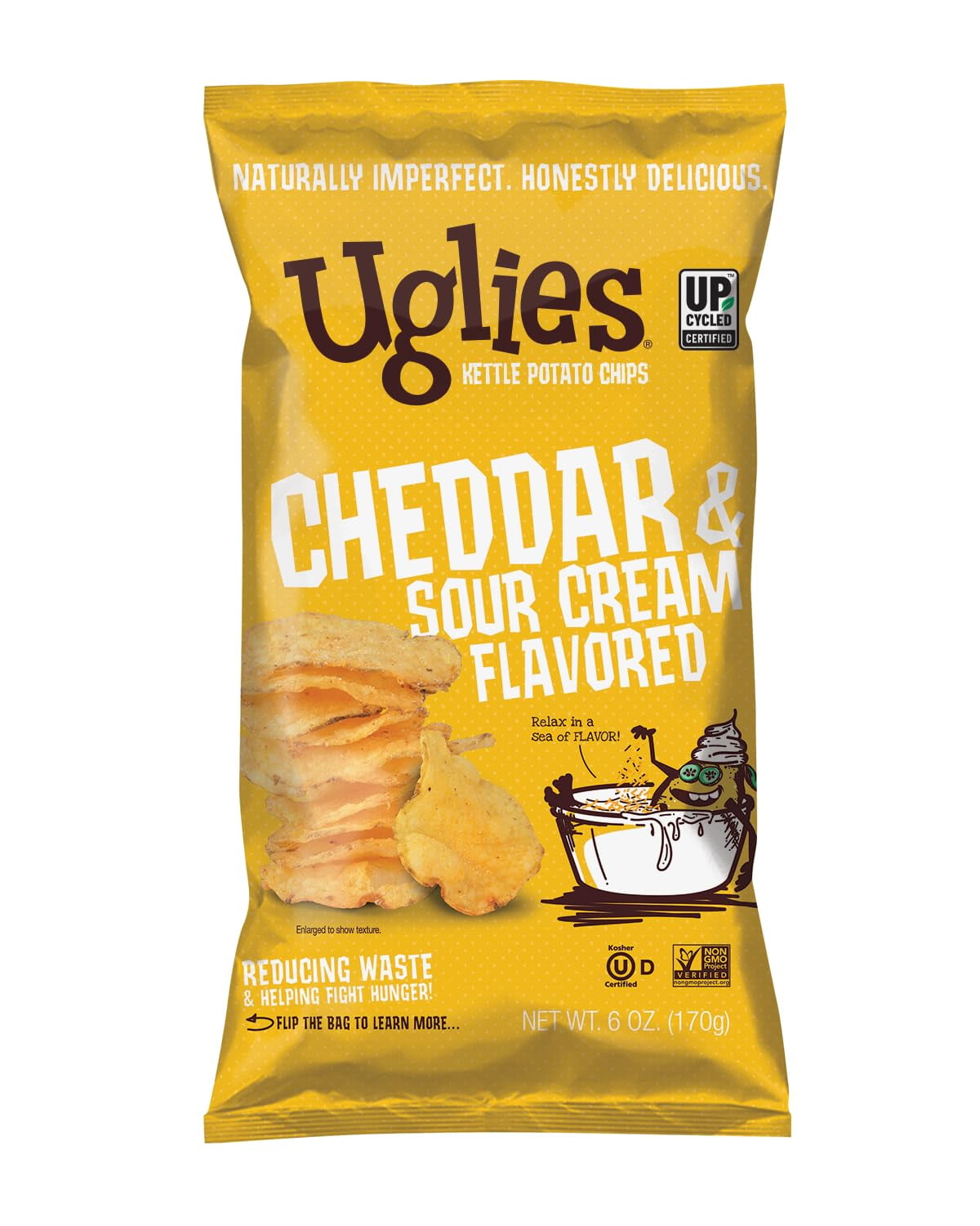 Cheddar and Sour Cream KettleCooked Potato Chips, GlutenFree , Kosher