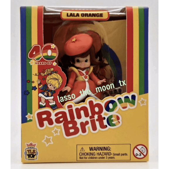 CheeBee Rainbow Brite 40th Anniversary TLS - LALA ORANGE 2.5" Figure 🌈