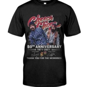 Cheech And Chong 50th Aniversary Graphic T Shirt - Walmart.com