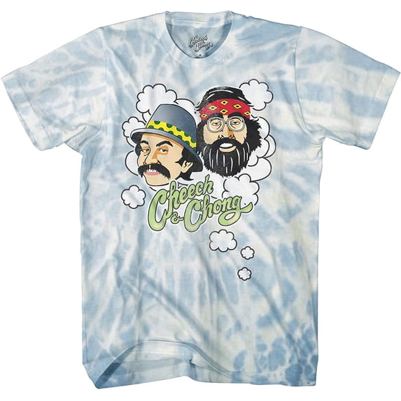 Cheech & Chong Men's Shirt Up in Smoke Tie Dye Vintage Tee