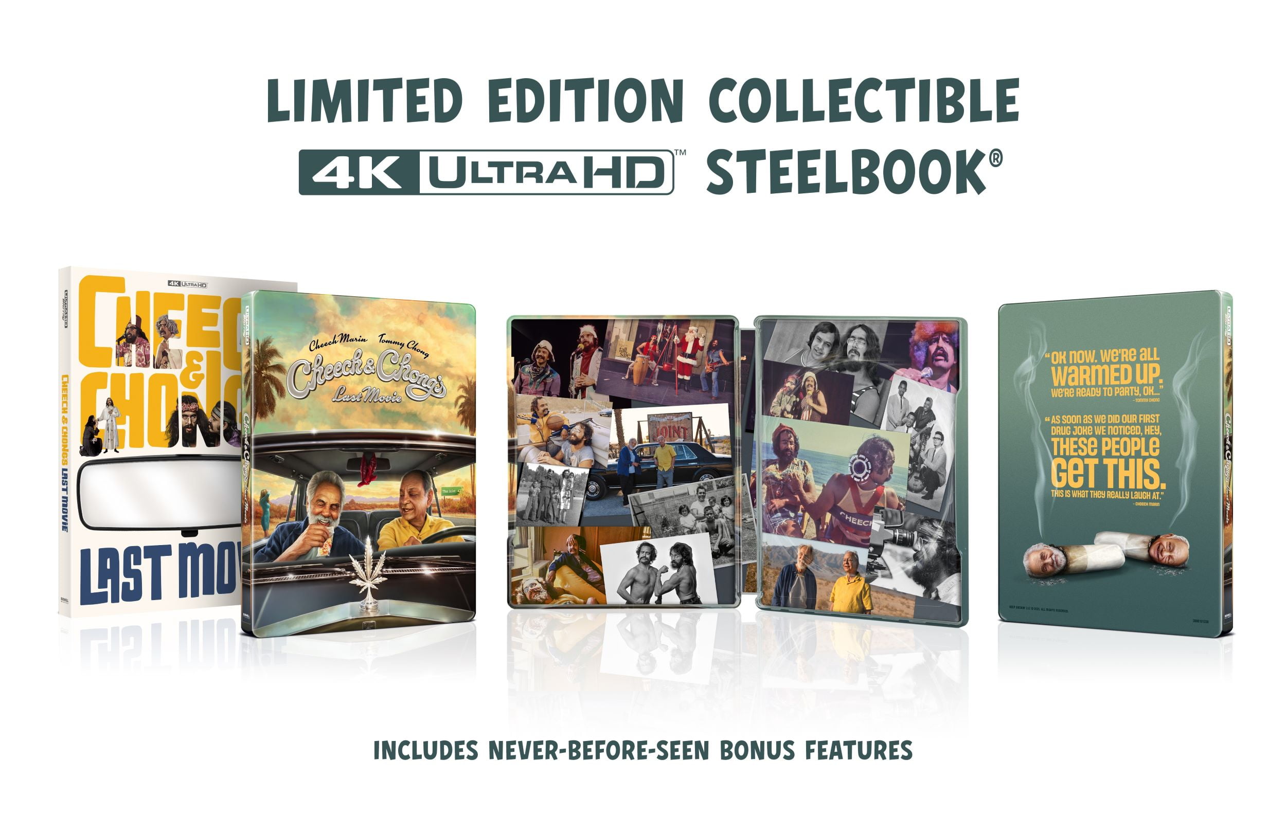 Cheech & Chong's Last Movie (Steelbook) (4K Ultra HD) Bushell Productions, Comedy/Documentary