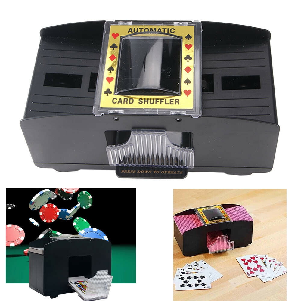 Cheefull 2 Deck Automatic Card Shuffler Poker Cards Shuffling Machine Casino US
