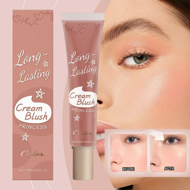 Cheek Heat Gel-Cream Blush Makeup Lasting Blush Cream Sheer Flush Of Color Multi-purpose Blush Cream Natural-Looking Color Makeup Lightweight Breathable Feel Moisturizing Blush Gel