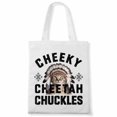 thumbnail image 1 of Cheeky Cheetah Chuckles Halloween Holidays Funny For Men Women Canvas Bag 1Pc, 1 of 5