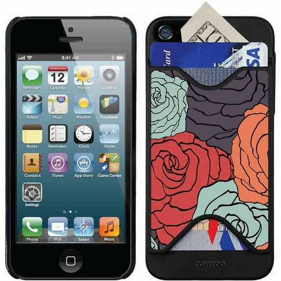Cheeky Cheetah Design on Apple iPhone 5SE/5s/5 Thinshield Card Case by Coveroo