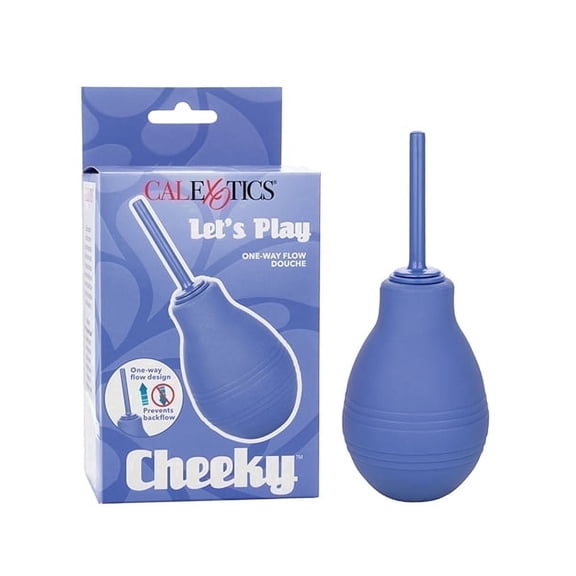 CalExotics Cheeky One Way Flow Easy Squeeze Bulb Anal Douche, Purple