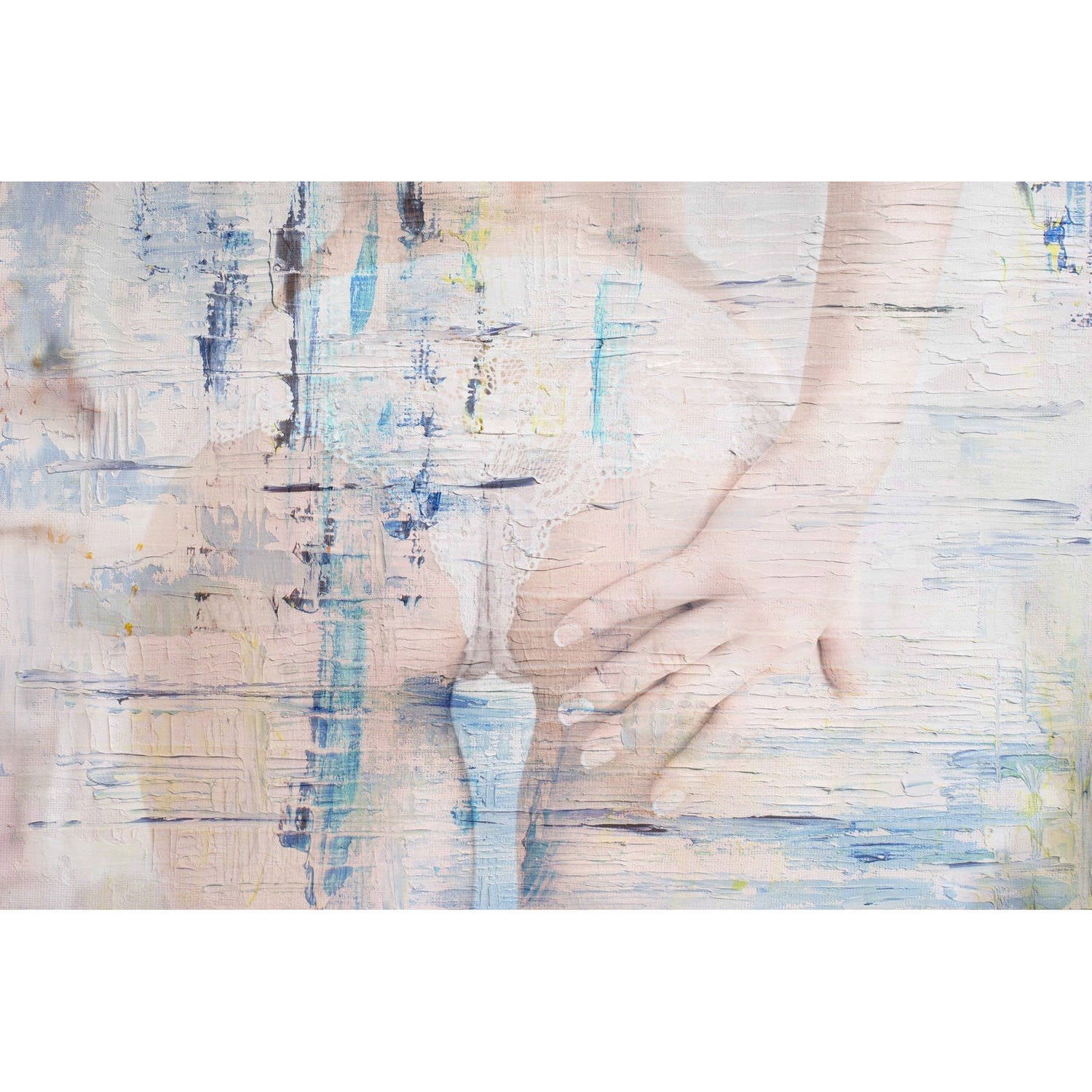 "Cheeky" Painting Print on Wrapped Canvas