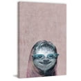 thumbnail image 1 of Cheeky Sloth Painting Print on Wrapped Canvas, 1 of 7