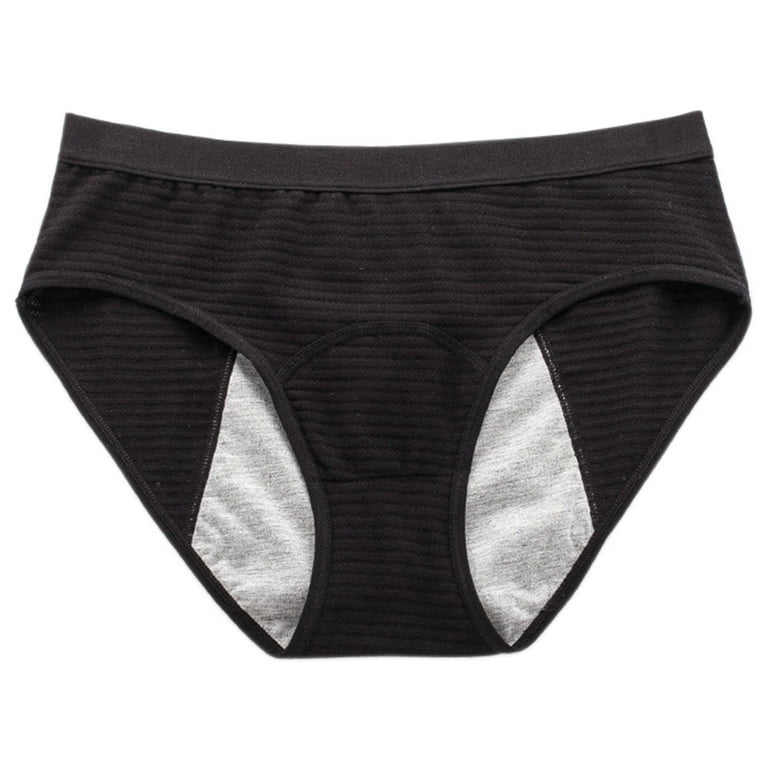 Cheeky Underwear For Women,Comfortable Cotton Underwear for Women, High  Waisted Shorts Panties,Womens Briefs(S,Black)