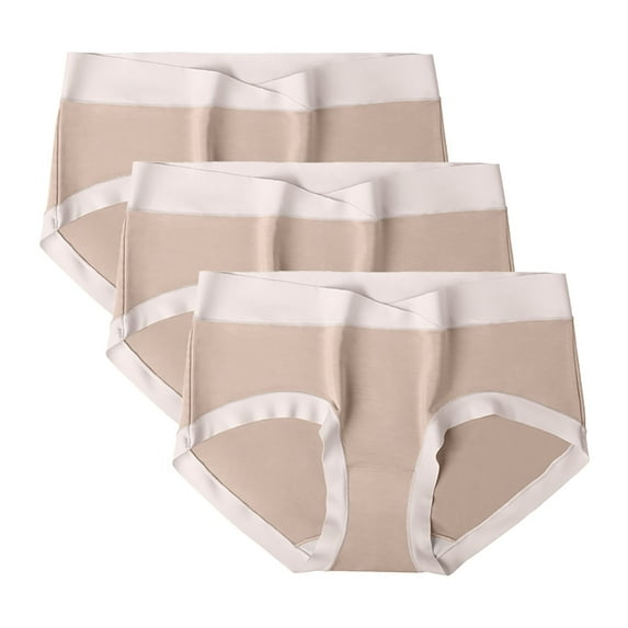 Cheeky Underwear Women's Cotton Underwear, Breathable Traceless Underwear Ladies Cotton Grade Briefs Panties for Women Tummy Coffee M