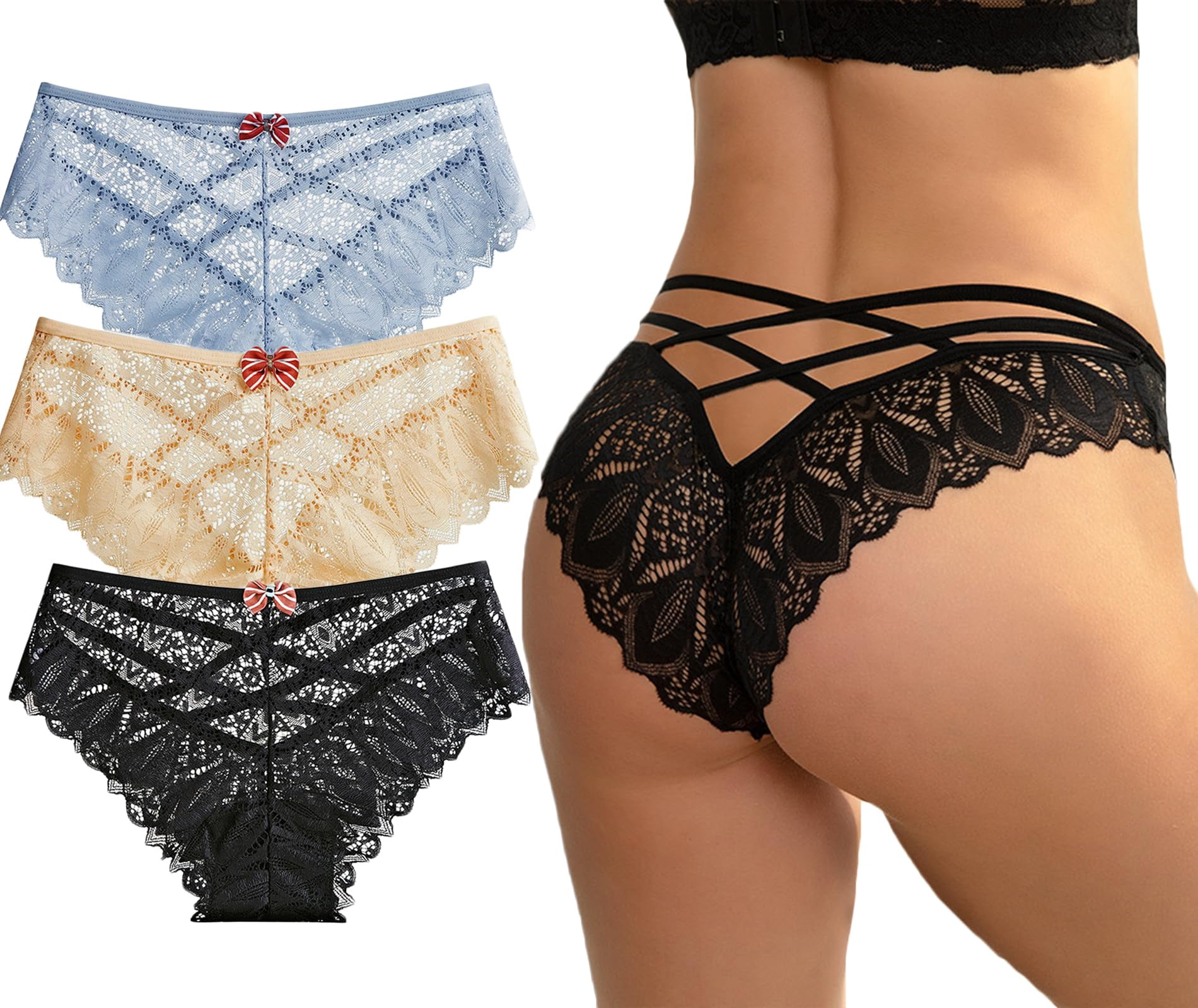 Plus Ring Linked Cut Out Lingerie Set