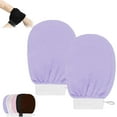 thumbnail image 1 of CheekyGlo Exfoliating Glove, Cheekyglo Silk Exfoliating Mitt, 2pcs CheekyGlo Glove, Cheekyglo Scrub Mitten, for Body to Remove Dead Skin and Exfoliating Shower (Purple), 1 of 8
