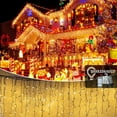 thumbnail image 1 of Cheelom Fairy String Party Decoration Lights Christmas Icicle Lights Outdoor Indoor 105ft 1000 Led 8 Modes with 50 Drops Plug In Waterproof Timer Memory Function Clearance Sales, 1 of 3
