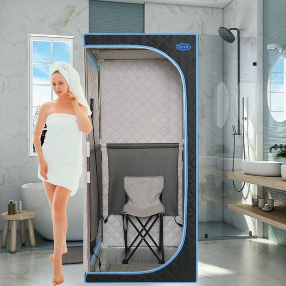 Cheelom Portable Full Size Steam Sauna, Portable Home Steam Sauna Spa Tent Detox Weight Loss Body