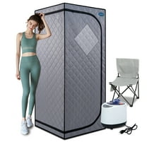 Cheelom Weight Loss Sauna Tent Portable Full Body Steam Sauna Box Sauna Tent with Folding Chair Walking Sauna