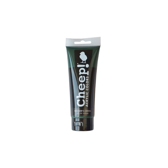 Cheep! Acrylic Paints, 4 oz. Tube - Hookers Green, Perfect for Artists - Quality Acrylic Paint Heavy Body Paint Artist and Student