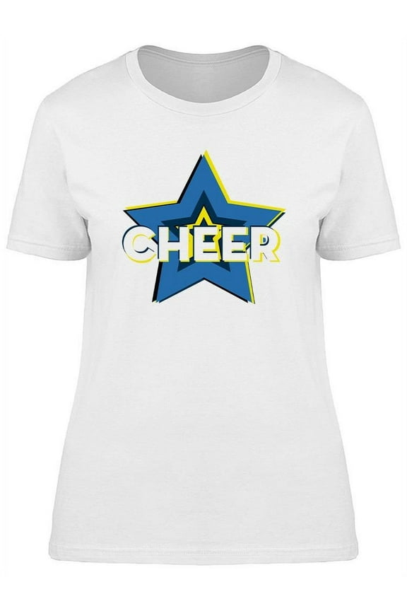 Cheer And Big Star T-Shirt Women -Image by Shutterstock, Female Large