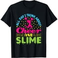 thumbnail image 1 of Cheer And Slime Cute Cheerleading Cheerleader T-Shirt, 1 of 3
