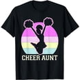 thumbnail image 1 of Cheer Aunt Cheerleader Mother's Day Retro T-Shirt, 1 of 5