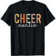 thumbnail image 1 of Cheer Auntie Leopard Cheerleader Girl Cheerleading Aunt T-Shirt, 1 of 4
