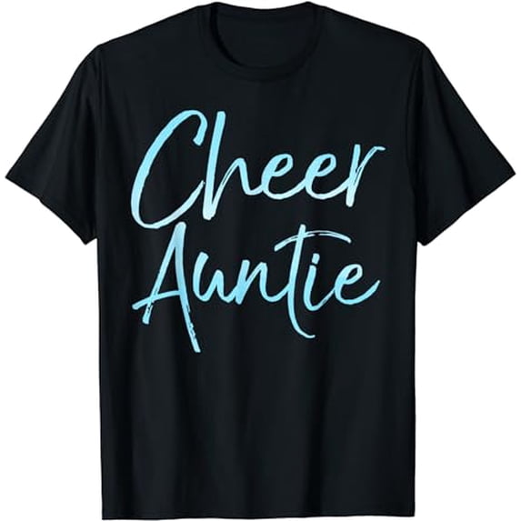 Cheer Auntie Shirt Cute Cheerleader Aunt Gift for Women