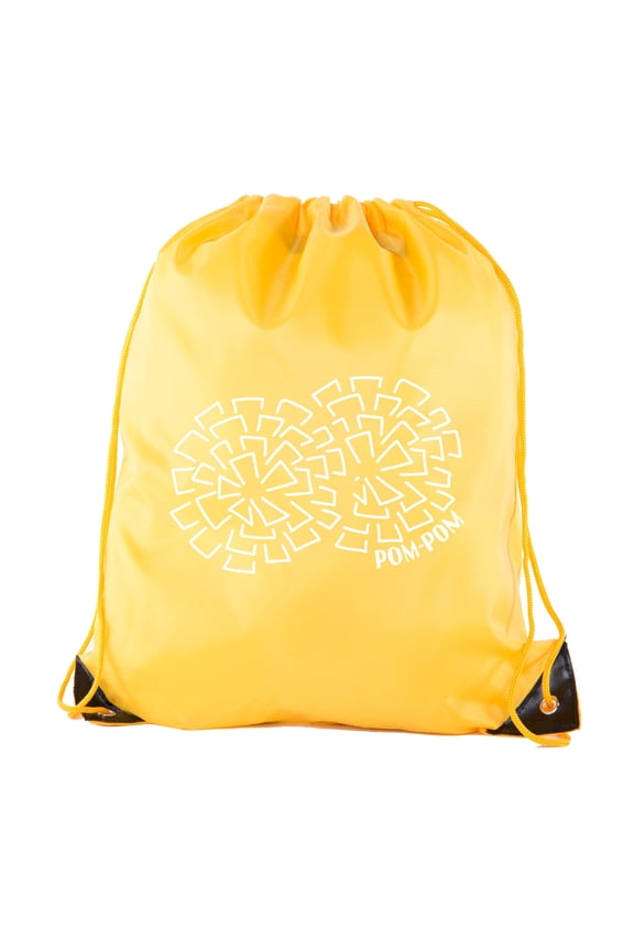Cheer Bags, Pom Pom and Cheerleader drawstring Backpacks, Cheerleader Team bags