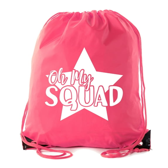 Cheer Bags, Pom Pom and Cheerleader drawstring Backpacks, Cheerleader Team bags
