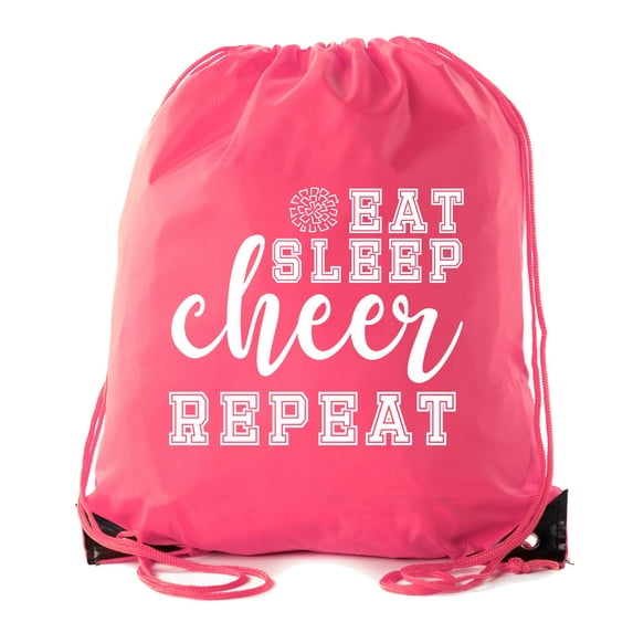 Cheer Bags, Pom Pom and Cheerleader drawstring Backpacks, Cheerleader Team bags