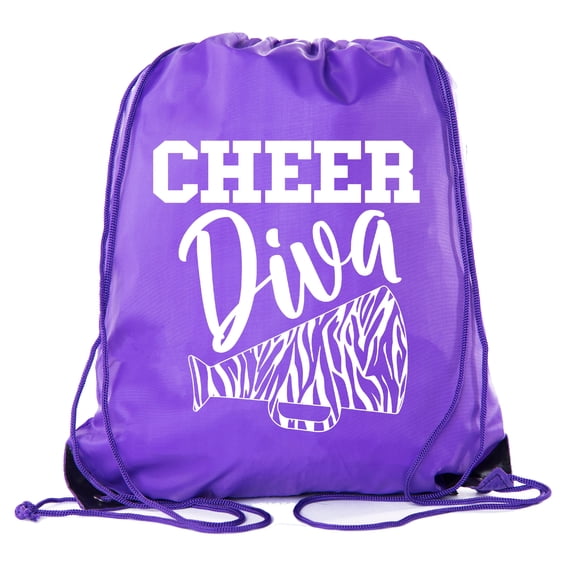 Cheer Bags, Pom Pom and Cheerleader drawstring Backpacks, Cheerleader Team bags