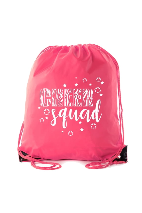 Cheer Bags, Pom Pom and Cheerleader drawstring Backpacks, Cheerleader Team bags