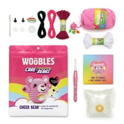 مجموعة Woobles Beginner Crochet Amigurumi Kit Cheer Bear، تعلم كيفية حياكة الشخصيات للأطفال والكبار