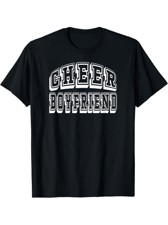 Boyfriend Proud Cheerleader BF T-Shirt mens t shirt,black,women,funny,misfits,men,journey