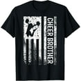 thumbnail image 1 of Cheer Brother Vintage American Flag Bro Cheerleader Squad T-Shirt TShirt, 1 of 4