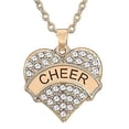 thumbnail image 1 of Cheer'' Cheerleader Pendant Necklace Jewelry Gifts for Teens (Rose Goldtone), 1 of 1