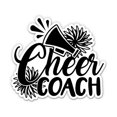 thumbnail image 1 of Cheer Coach - 3" Vinyl Sticker - For Car Laptop Water Bottle Phone - Waterproof Decal, 1 of 1