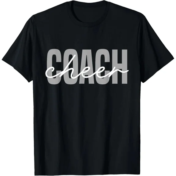 Cheer Coach Cute Fun Sport Inspiration Positive Team Spirit Unisex T-Shirt, up to size 5XL