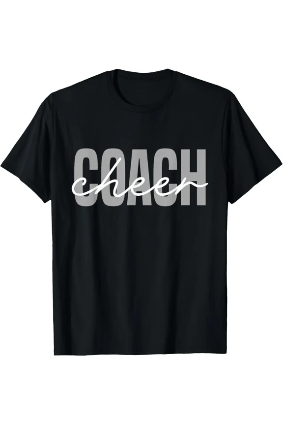 Cheer Coach Funny Cute Sports Team Coaching Graphic Apparel Unisex T-Shirt ,up to size 5XL