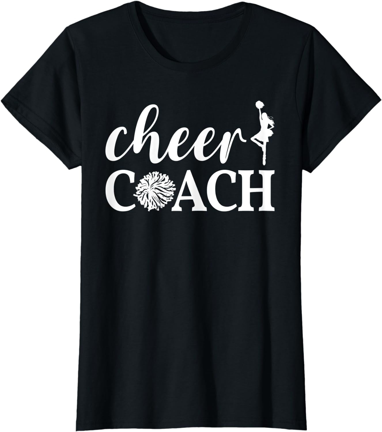 Cheer Coach Pom Pom Cheerleader Cheerleading Appreciation T-Shirt ...